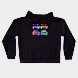 3 Chevy Impala pop colors Kids Hoodie